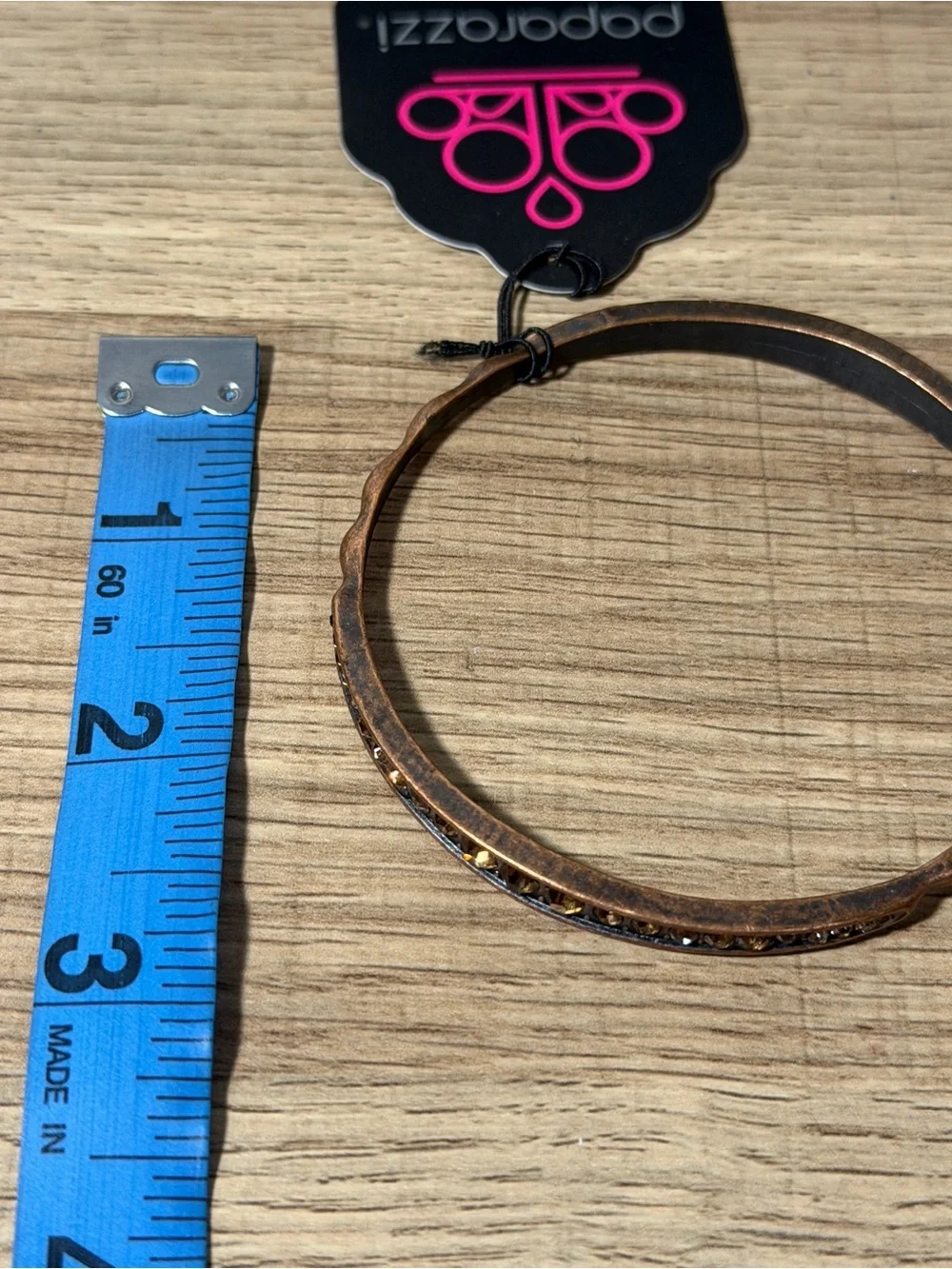 paparazzi Copper-Tone Wavy Stackable Bangle Bracelet